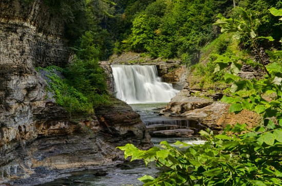 Lower Falls Nikon D5100, Sigma 17-70mm f/2.8-4, (1/30, 1/8, 0.5s bracket), 70mm, f/29, ISO 100