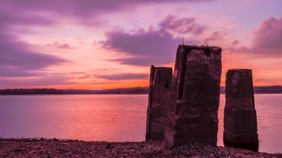 Reservoir Sunrise Nikon D5100, Sigma 17-70mm f/2.8-4, (0.5, 2, 8s bracket), 17mm, f/16, ISO 100