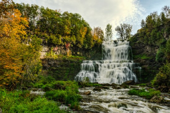 Autumn Falls Nikon D5100, Sigma 17-70mm f/2.8-4, (1/3, 1/6, 1/13 & 1/25s bracket), 17mm, f/16, ISO 100