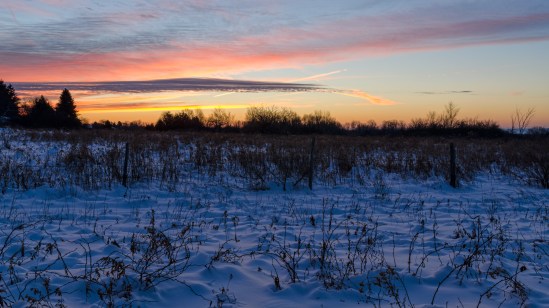 Sunrise Snowfield Nikon D5100, Sigma 17-70mm f/2.8-4, 0.4s, 21mm, f/16, ISO 100