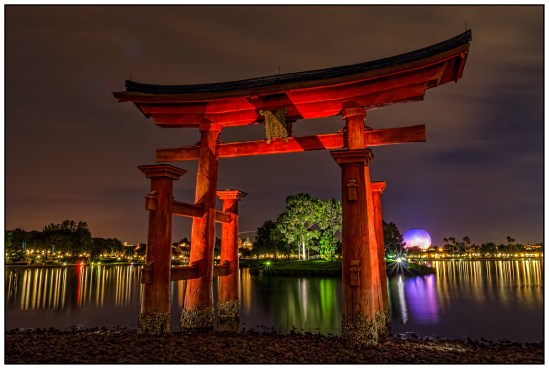 Torii Gate Light Reflections Nikon D5100, Sigma 17-70mm f/2.8-4, {10, 15, 30, 45, 60, 80 & 106s bracket}, 17mm, f/16, ISO 400