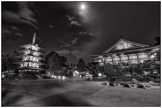 Full Moon Over Japan Pavilion Nikon D5100, Tokina 12-28mm f/4, 122s, 12mm, f/11, ISO 200